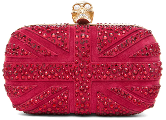 Alexander-McQueen-Britannia-Skull-Box-Clutch-in-Dark-Cherry-1