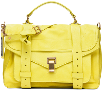 Proenza-Schoule-PS1-Medium-Leather-in-Yellow-30-05-2013-1