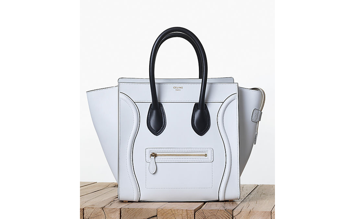 Celine-Luggage-Mini-in-Calfskin-Satin-White-2