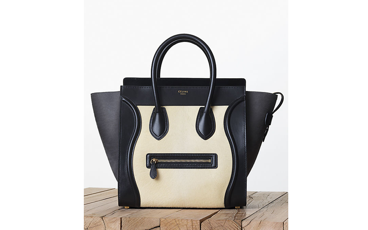 Celine-Luggage-Mini-in-Multicolour-Pony-Calfskin-Light-Yellow-1