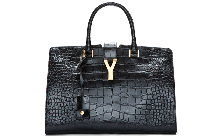 Saint-Laurent-Black-Genuine-Alligator-Leather-Chyc-Tote-5-07-2013-1