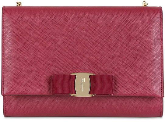 Salvatore-Ferragamo-Bow-Saffiano-Leather-Shoulder-Bag-Bordeaux-1