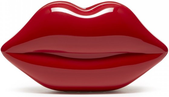 Lulu-Guinness-Red-Perspex-Lips-Clutch-