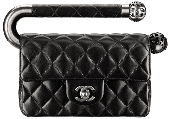 Chanel-Shiny-Lambsin-Evening-Flap-Bag-Black-1