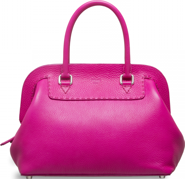 Fendi-Signature -Adele-1328-bag-in-fuchsia-cuoio-romano-leather-1