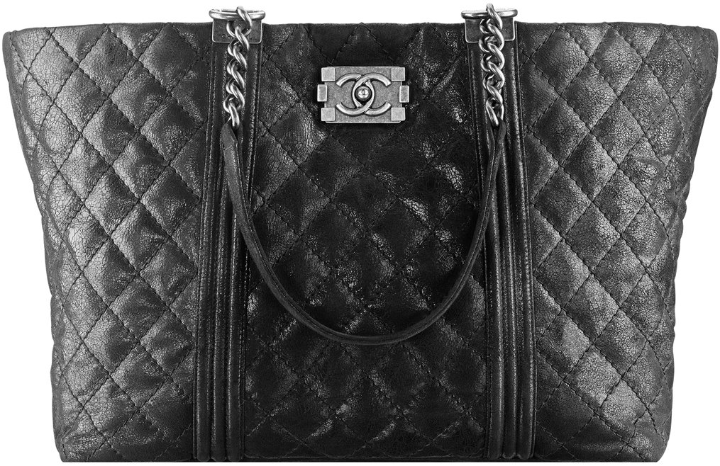 Large Goatskin Boy Chanel Shopping Bag