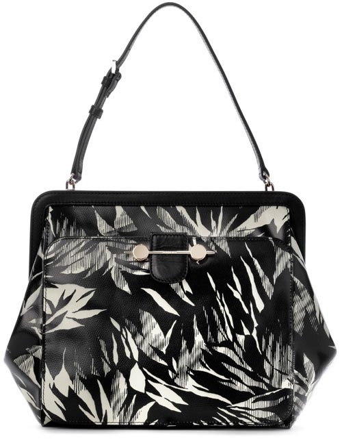 jason-wu-DAPHNE-TROPICAL-PRINT-SHOULDER BAG-black-white