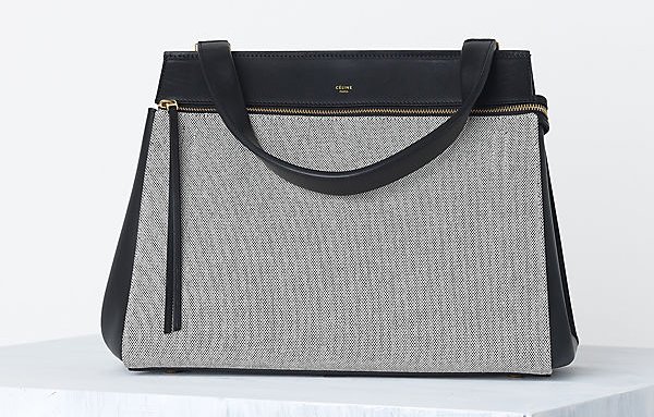 Celine-Edge-handbag-in-Canvas-Black