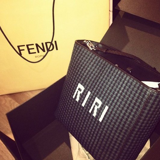 Rihanna-fendi-Selleria-Intrecciato-Selleria-bags