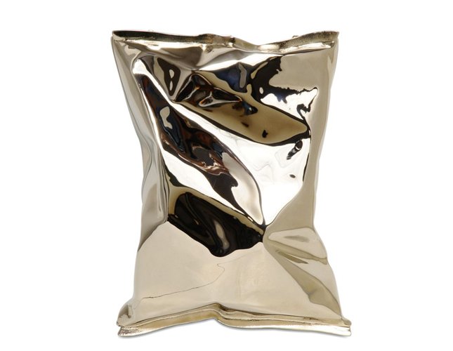 Anya Hindmarch Crisp Packet Metal Clutch