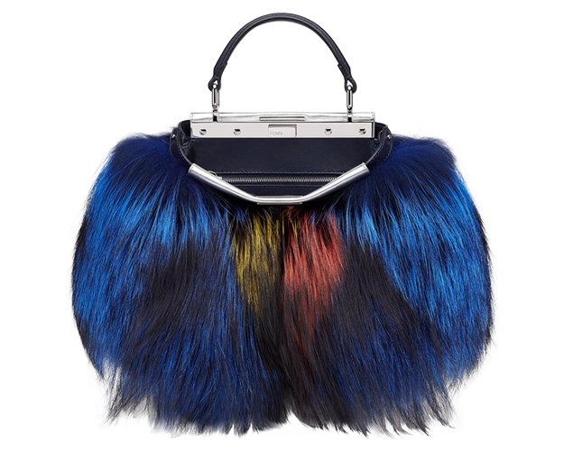 FENDI Peekaboo Fur Mini Bag