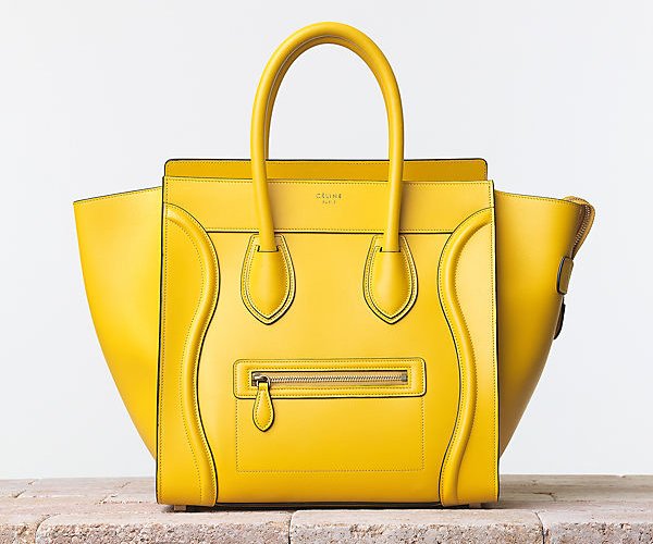 Celine-Luggage-Handbag-Palmelato-Sunflower