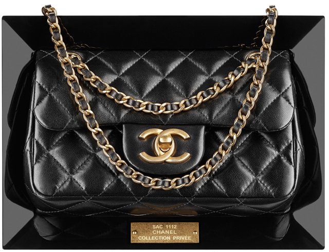 Chanel-Lambskin-Flap-Bag-in-a-Plexiglas-Frame