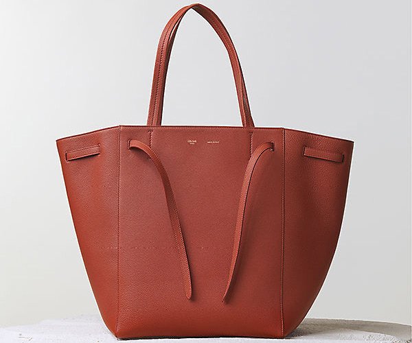 Celine-Cabas-Phantom-Handbag-Brick-Soft-Grained-Calfskin