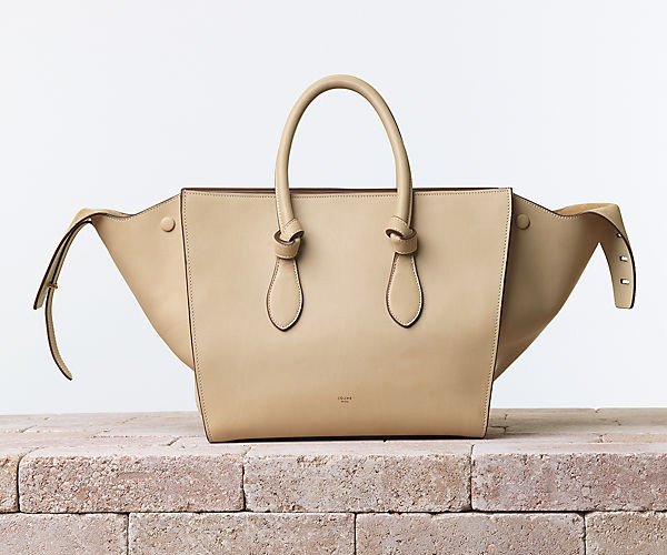 Celine-Tie-Handbag-Natural-Calfskin-Chamois