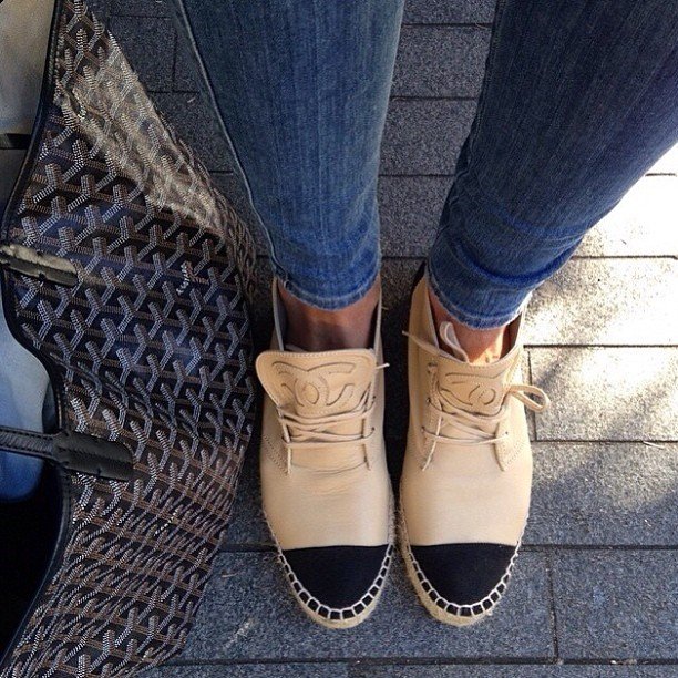 Chanel-Espadrilles-Brown