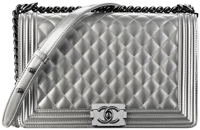 Chanel-Large-Boy-Metallic-Bag-Grey