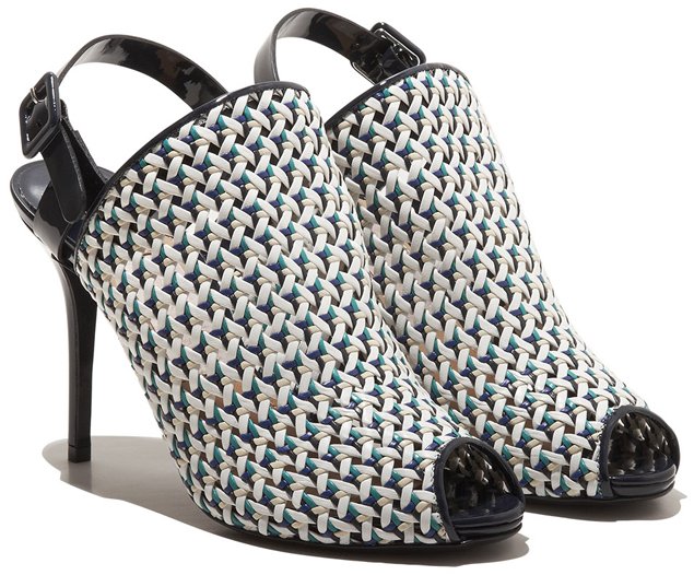 Salvatore-Ferragamo-Sling-Mule-In-Woven-Motif-Blue