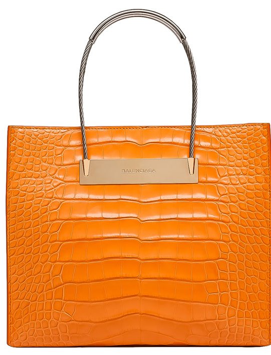 Balenciaga-Tote-Bag-Orange-Fall-2014