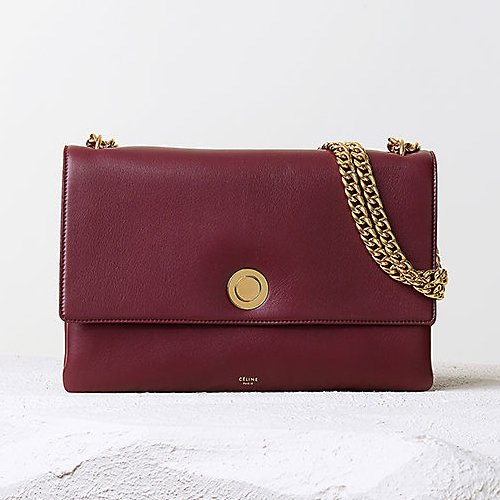 Celine-Coin-Handbag-in-Burgundy-Nappa-Lambskin