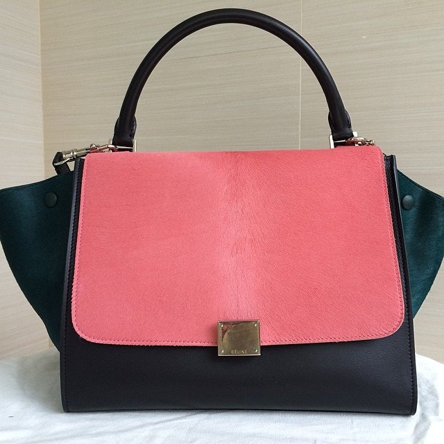 Celine-Trapeze-Trio-Bag-pink