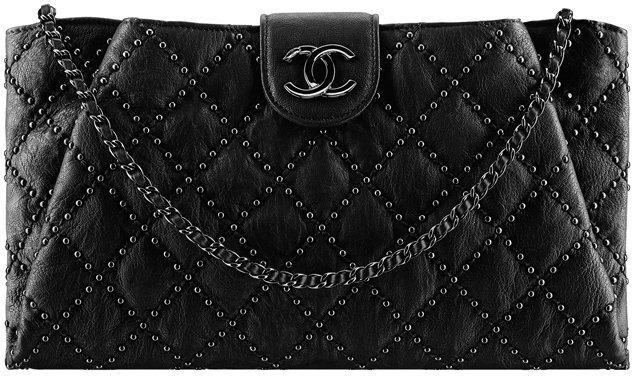 Chanel-Coco-Pleats-Clutch-Bag-with-Studs