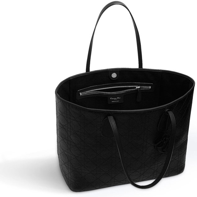 Dior-Panarea-Bag-black-canvas-interior