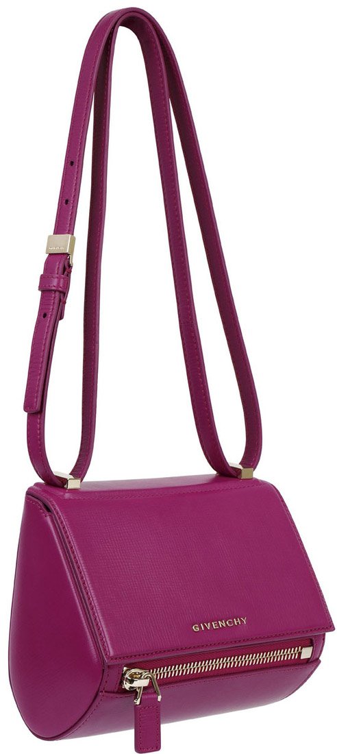 Givenchy-Mini-magenta-grained-leather-Pandora-Box-bag