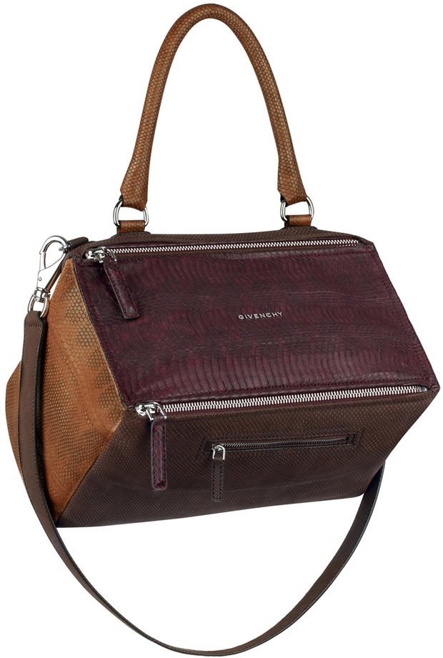 Givenchy-Oxblood-red,-hazel-and-brown-ayers-Pandora-bag