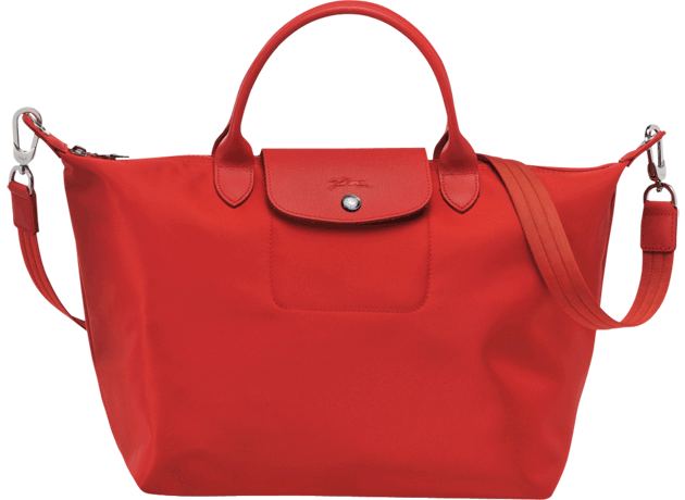 Longchamp-Le-Pliage-Neo-Bag-red