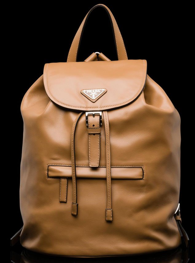 Prada-Leather-Backpack-Brown