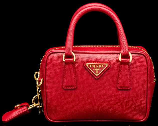 Prada-Mini-Saffiano-Bag-Red