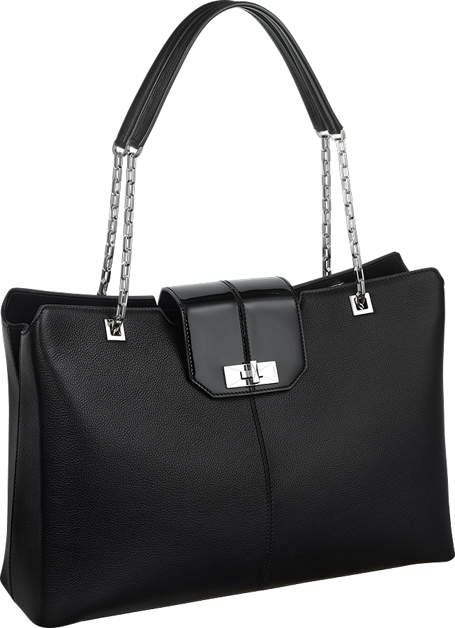 Cartier-Classic-Line-Chain-Tote-Black