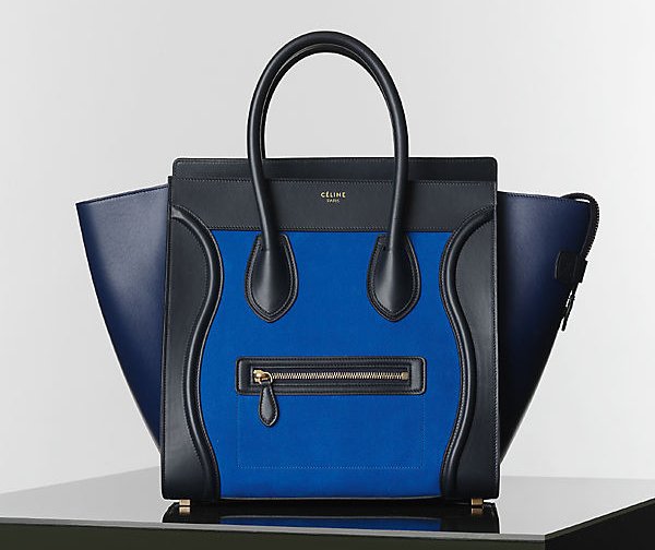 Celine-Bright-Blue-Nubuck-Suede-Mini-Luggage-Tote