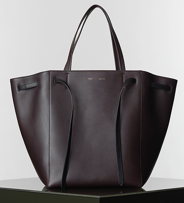 Celine-Burgundy-Cabas-Phantom-Tote