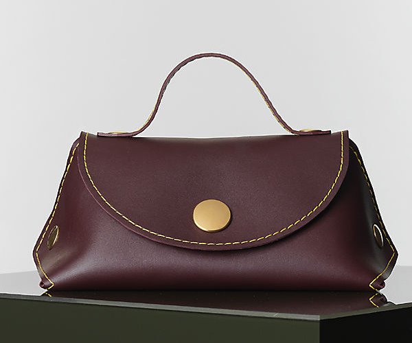 Celine-Orb-Clutch-in-Burgundy