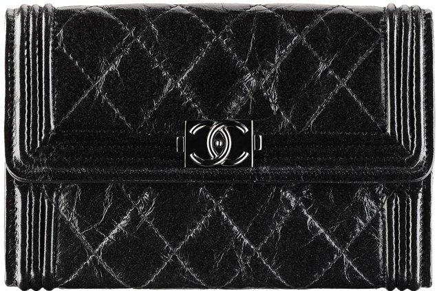 Chanel-Small-Boy-Flap-Wallet-Black