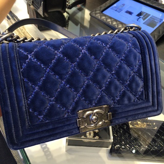 Chanel-Velvet-Flap-Bag