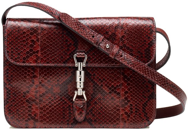 Gucci-Jackie-Flap-Bag-Bordeaux-Python