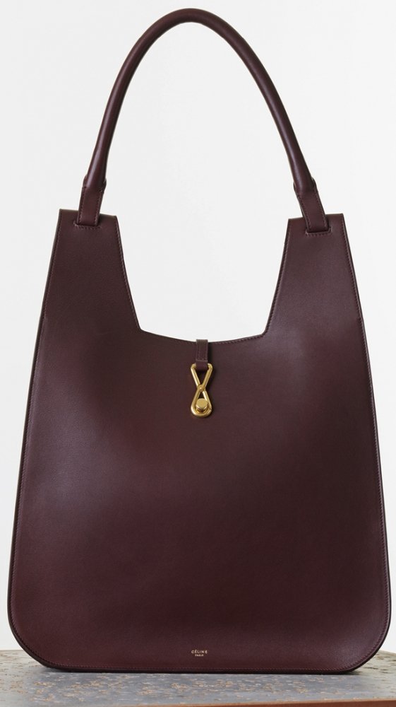 Celine-Hobo-with-Hook-Handbag-in-Burgundy-Smooth-Calfskin