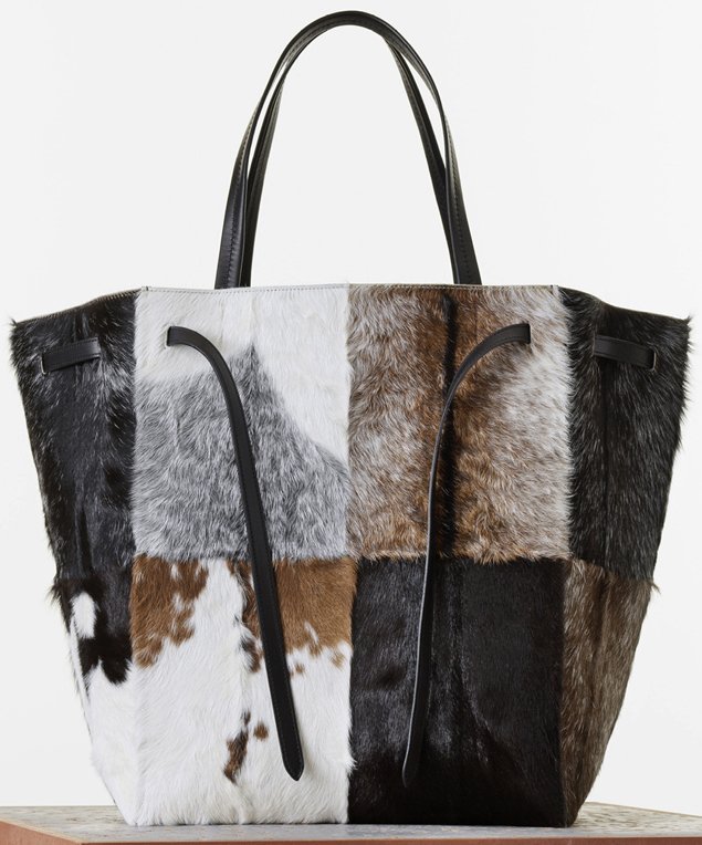 Celine-Large-Cabas-Phantom-with-Belt-in-Natural-Goat-Fur