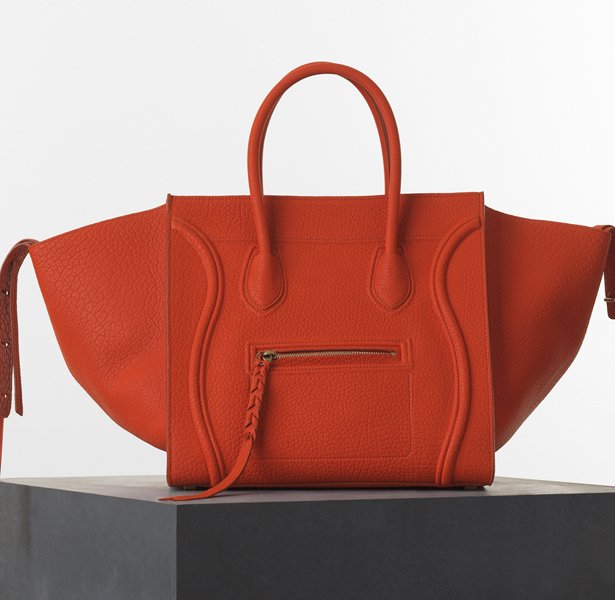 Celine-Medium-Luggage-Phantom-Handbag-in-Burnt-Orange-Bullhide-Calfskin