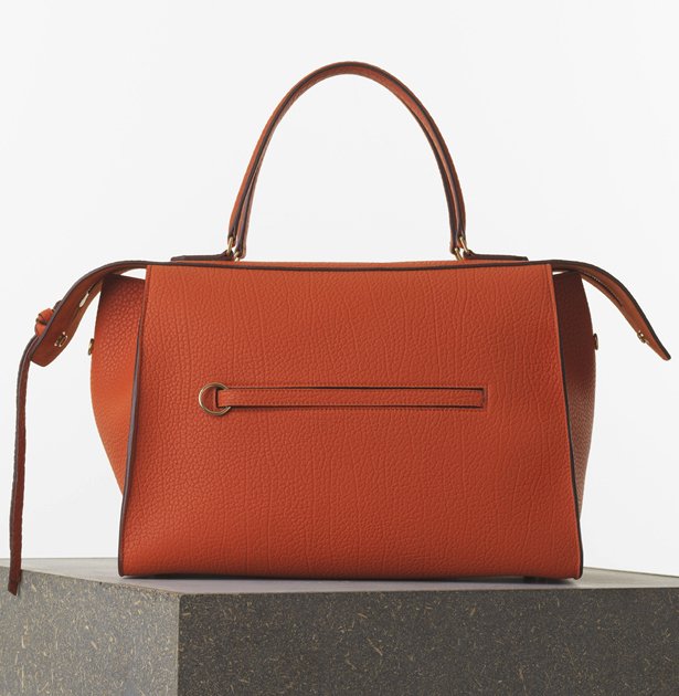 Celine-Medium-Ring-Handbag-in-Burnt-Orange-Bullhide-Calfskin