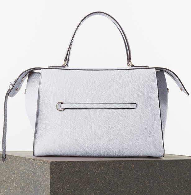 Celine-Medium-Ring-Handbag-in-White-Bullhide-Calfskin