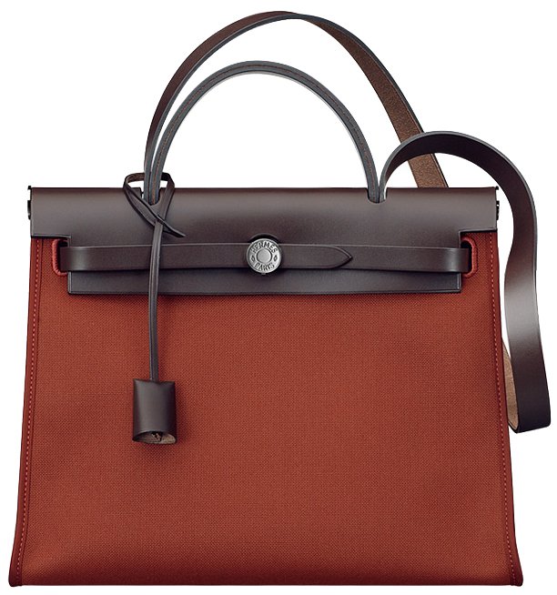 Hermes-Herbag-Zip-Bag-in-Chocolate-Brown