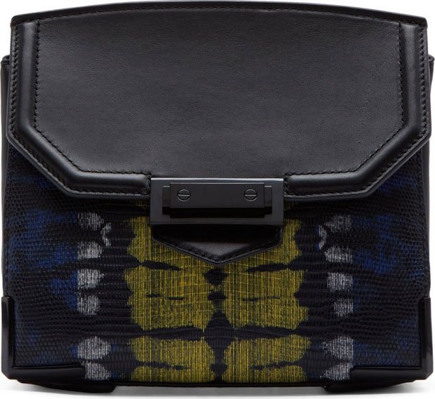 Alexander-Wang-Black-Python-Print-Prisma-Skeletal-Marion-Shoulder-Bag