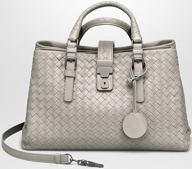 Bottega-Veneta-Intrecciato-Roma-Bag-Silver