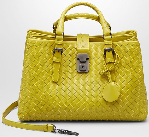 Bottega-Veneta-Intrecciato-Roma-Bag-Yellow