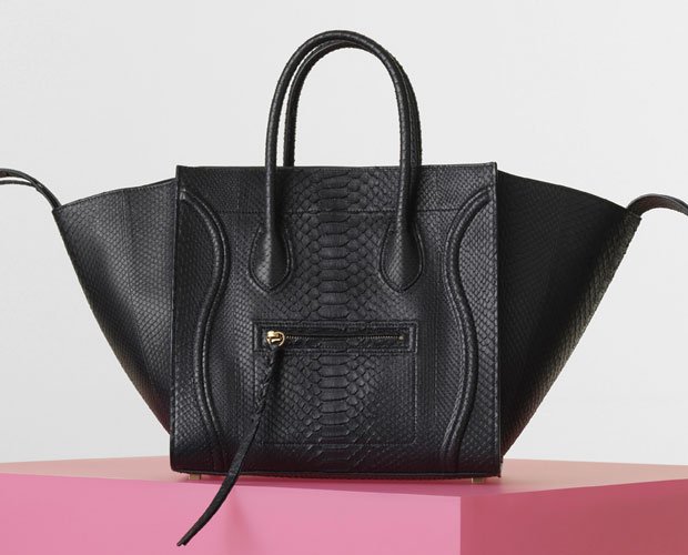 Celine--Luggage-Phantom-Handbag-in-Python