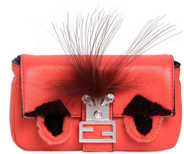 Fendi-Micro-Monster-Baguette-Bag-red